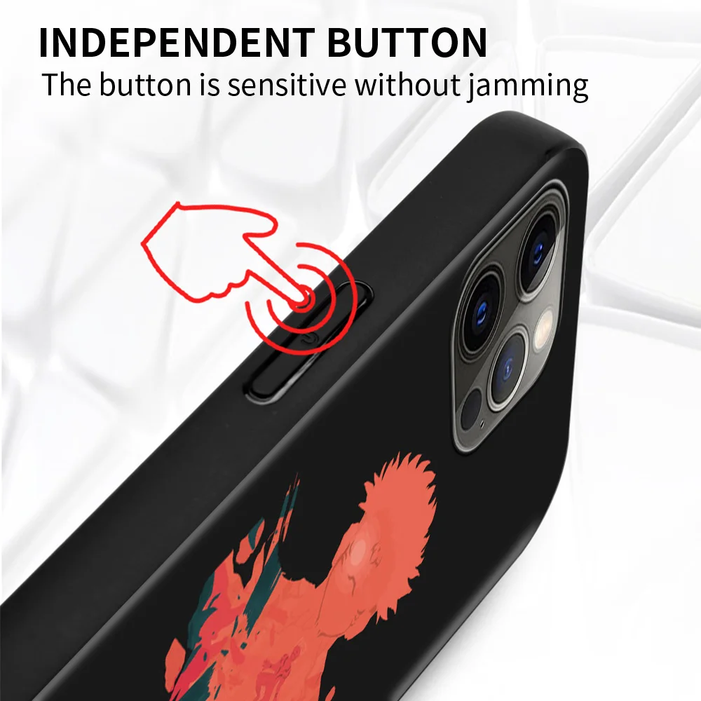 

Phone Case For iPhone 12 11 Pro X Xs Max XR 8 7 Plus Soft Cover Jujutsu Kaisen Gojo Black Shell