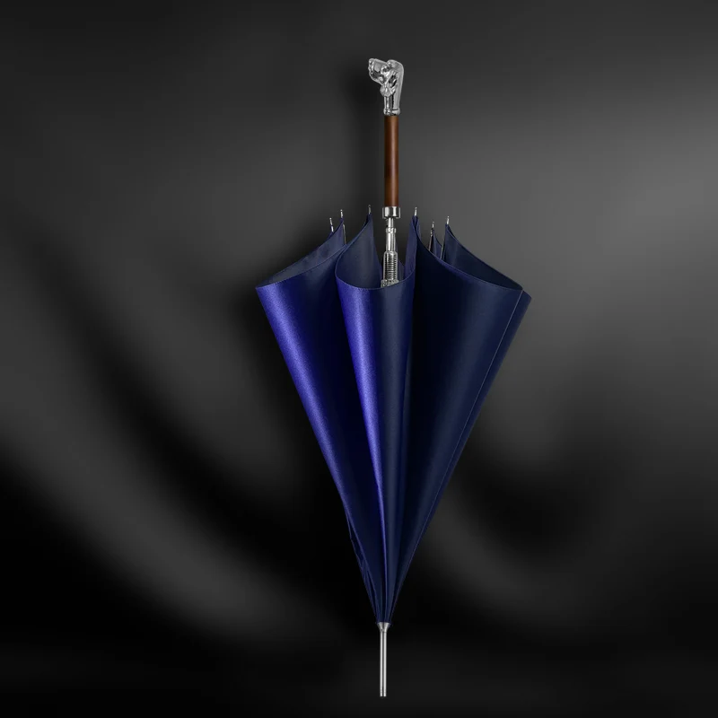 Miglior Ombrello A Manico Lungo In Metallo Massello Per Cani In Metallo Tinta Unita Gentleman Ombrello Antivento Uomo Ombrello Di Lusso Grande Pioggia Donna