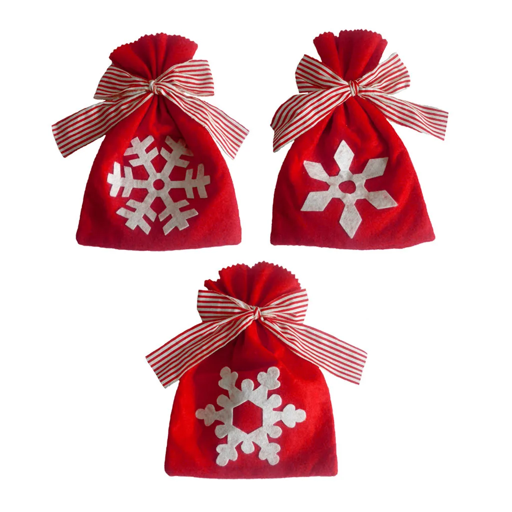 

Christmas Candy Bags Santa Sacks Merry Christmas Xmas Party Happy New Year Holiday DIY Decorations Favor Candy Gifts Bags Funny