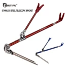 Телескопический держатель для удочки BIUTIFU, кронштейн Портативный, выдвижной, из нержавеющей стали, 1,5 м 1,7 м 1,9 м 2,1 м 2,3 м, 5 цветов