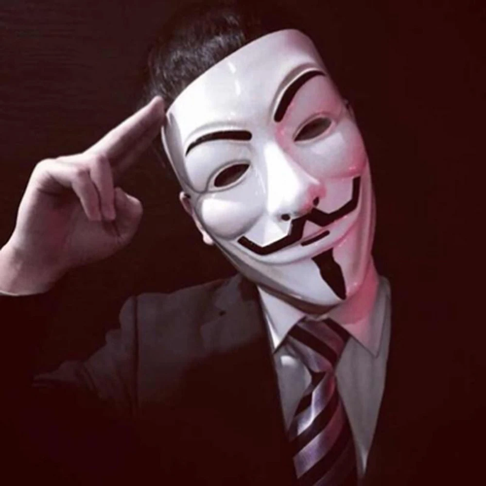Популярная серия фильмов V for Vendetta маска для Хэллоуина маскарада хип хопа