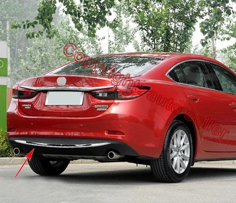 Для Mazda 6 M6 Atenza 2014 2016 ABS хромированный чехол для заднего бампера отделка