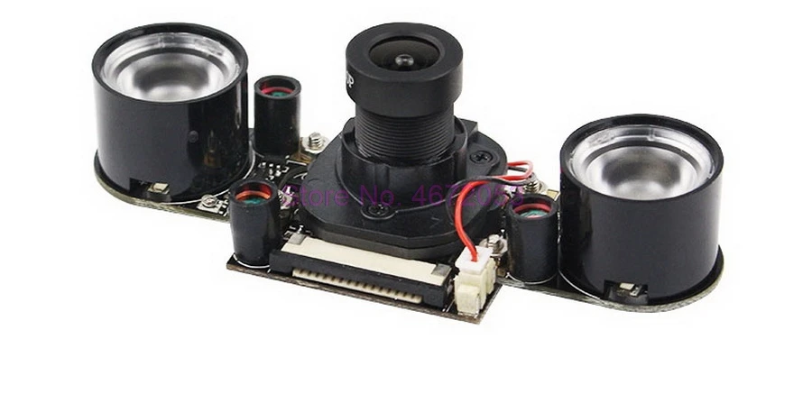 100pcs IR-CUT Camera Night Vision Focal Adjustable 5 MP OV5647 Automatically Switch Day Mode for Raspberry Pi 3 Model B+ |