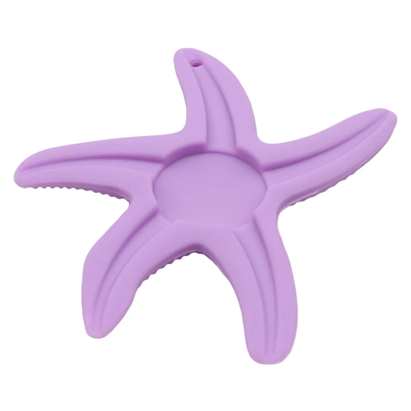 

Food Grade Silicone Teether Starfish Shape Baby Rattles Toy Dental Care Toothbrush Training for Baby Care RattlesAccesorios Cuna