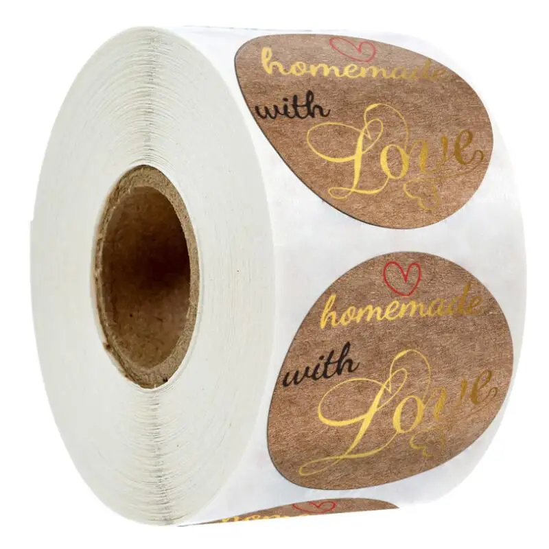 1500 шт. Золотая фольга круглая спасибо за празднование с нами|Канцелярские