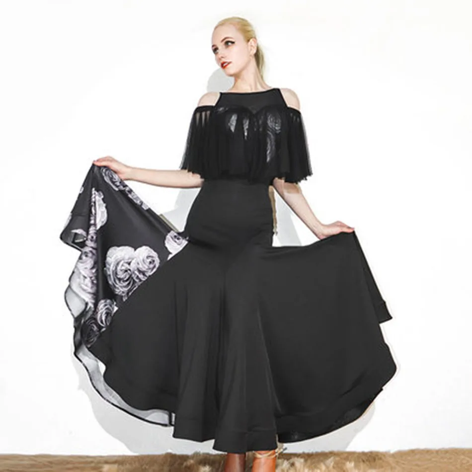 Женское боди для латиноамериканских танцев лоскутное юбка леопардового цвета