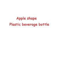 20pcslot apple model beverage bottle milk tea shop plastic yogurt bottle disposable candy jar mason jar lids storage bottle