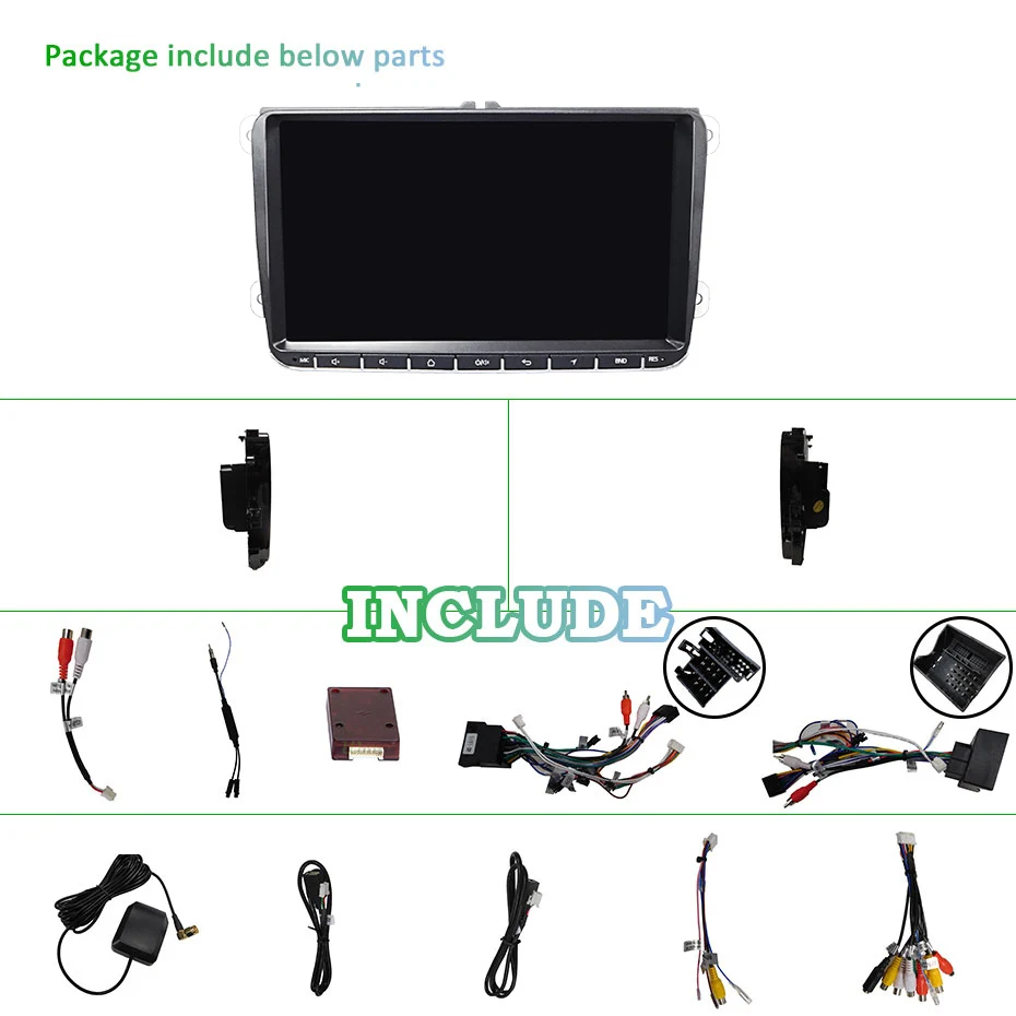 DSP ips " Android 10 автомобильный радиоприемник gps навигация для VW Skoda Octavia golf 5 6 touran passat B6 jetta polo tiguan RDS мультимедиа