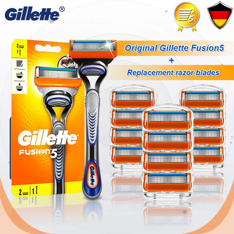 

Gillette Fusion 5 Shaving Machine Safety Razor Holder Face Shaver Cassettes Shave Beard Case With Replaceable Blades For Men New