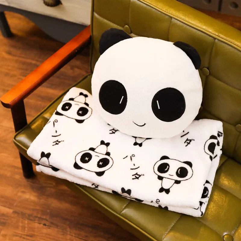 DUNXDECO одеяло животное панда кукла мягкое Коралловое Флисовое подушка