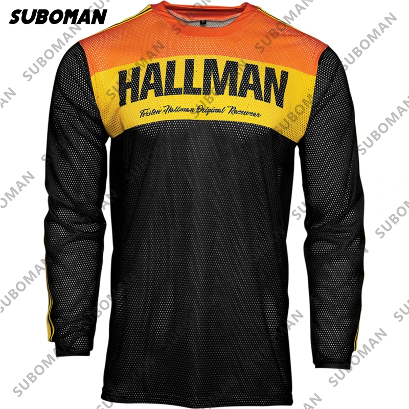 

suboman 2021 team motorcycle motocross jersey mtb poc Enduro long sleeve Maillot Hombre DH BMX mountain bike Downhill jersey