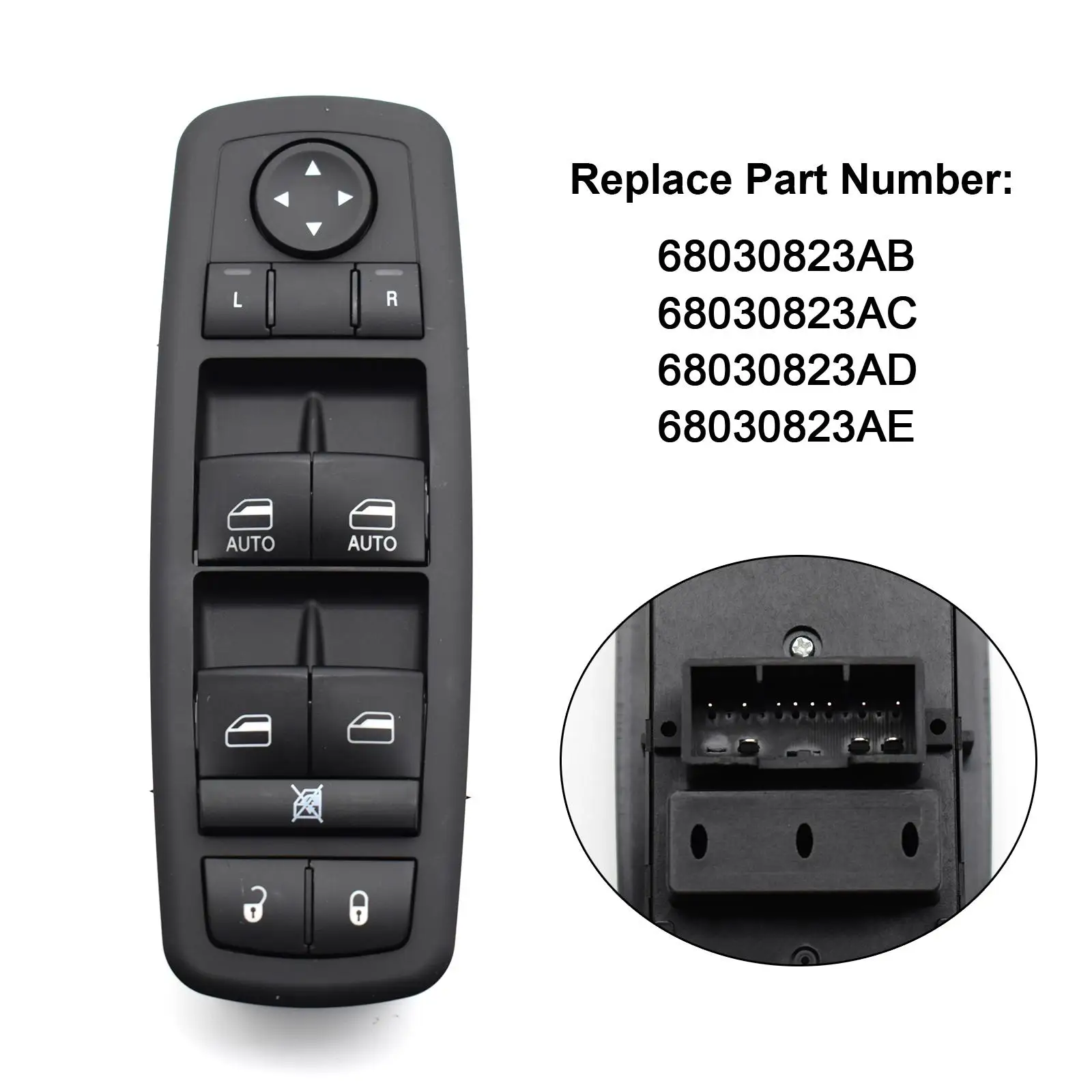 

Car Front Left Power Master Window Switch For Dodge Durango Jeep Grand Cherokee 2011 2012 2013 68030823AB 68030823AD 68030823AE