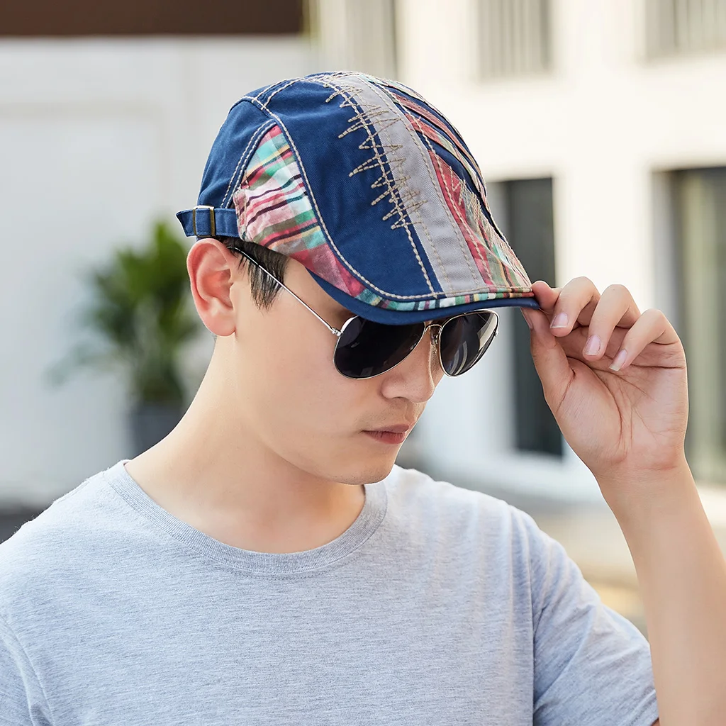 TOHUIYAN Модный берет унисекс кепка газетчика для мужчин винтажные хлопковые кепки