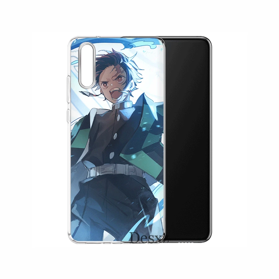 Мобильный телефон чехол для Huawei Mate 30 10 20 Pro Lite Y6 Y7 Y9 Nova 2i 3i 5i 2 3 4 аниме Demon Slayer Kimetsu No