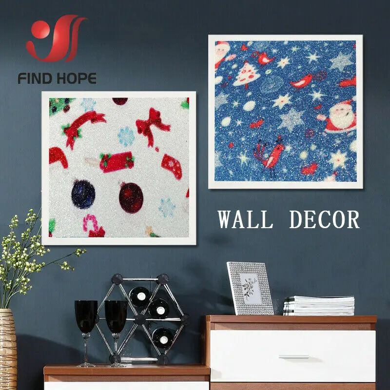 Блестящая блестящая Рождественская ткань из искусственной кожи для шитья