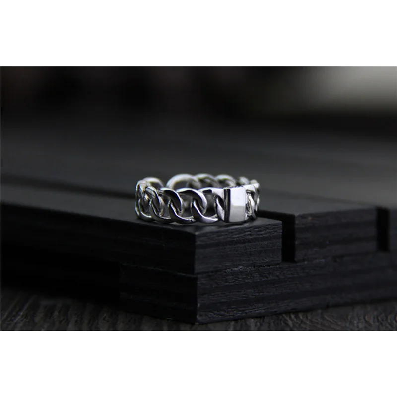 Гарантированное кольцо 925 Серебряная форма ремня дизайнерское ювелирное изделие