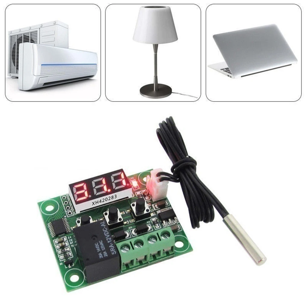 

12 V Temperature Switch LCD Display Digital Temp Controller High Precision Waterproof Sensor 20A Relay