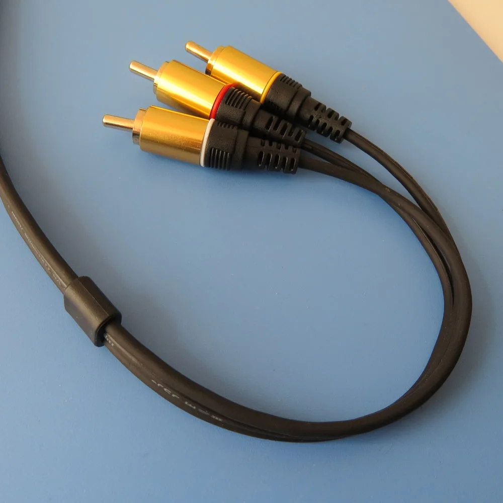 5 шт. 2 метра 6 футов 3RCA на аудио кабель позолоченный|audio cable gold plated|audio cable3rca |