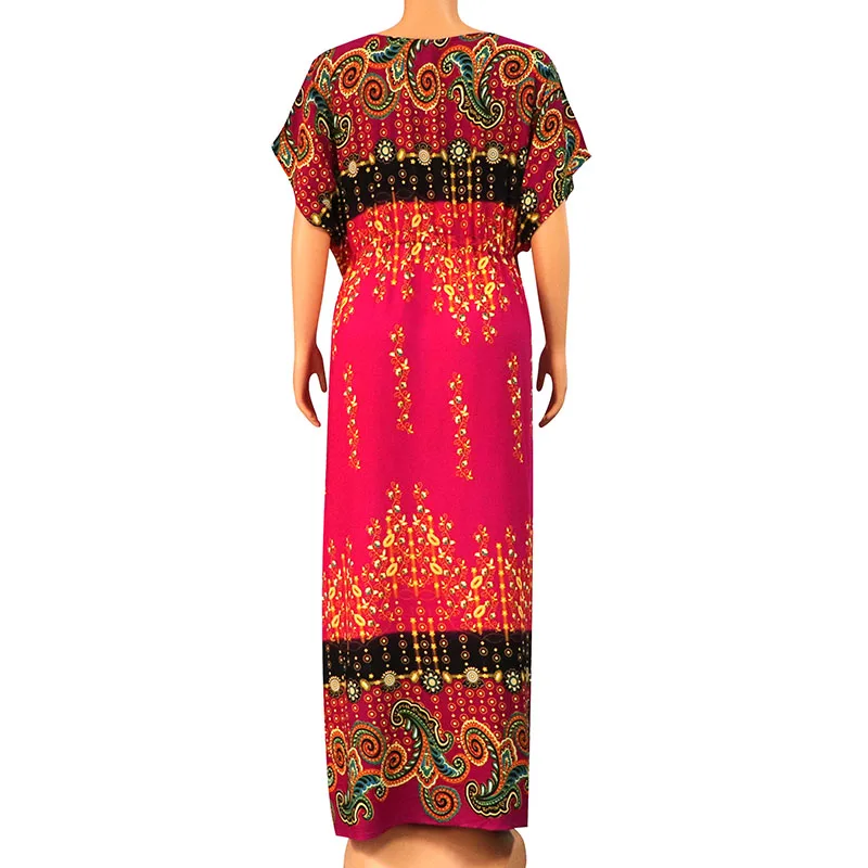 Новинка 2020 Африканское платье Dashikiage для женщин 100% хлопок цветочный принт