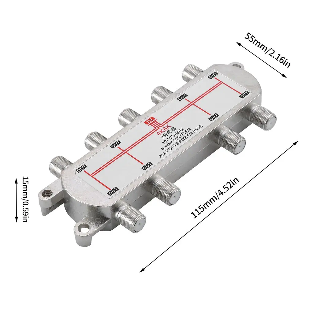 

Satellite Eight Power Splitter 4K8K8 Splitter High Performance Accessories Great Reliability Easy Installation