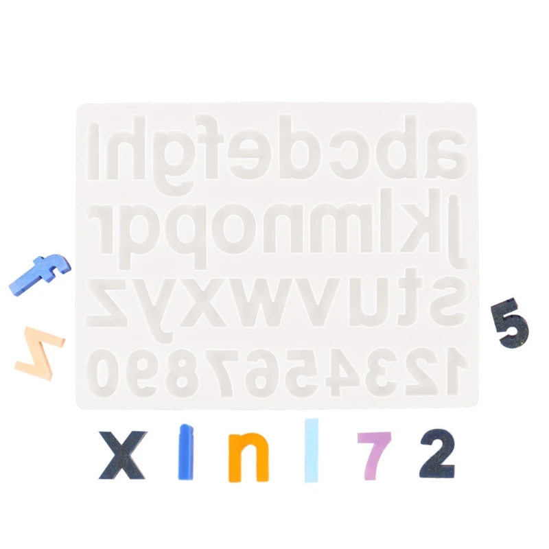 

Crystal Epoxy Resin Mold Alphabet Letter Number Pendant Casting Silicone Mould