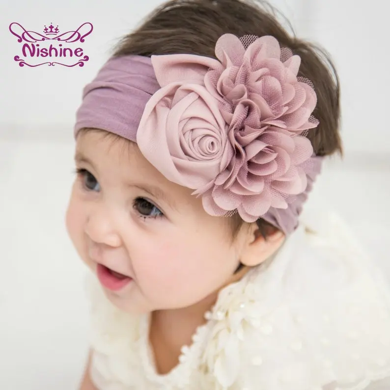 

Повязка на голову Nishine для новорожденных, нейлоновая, 10 шт./лот