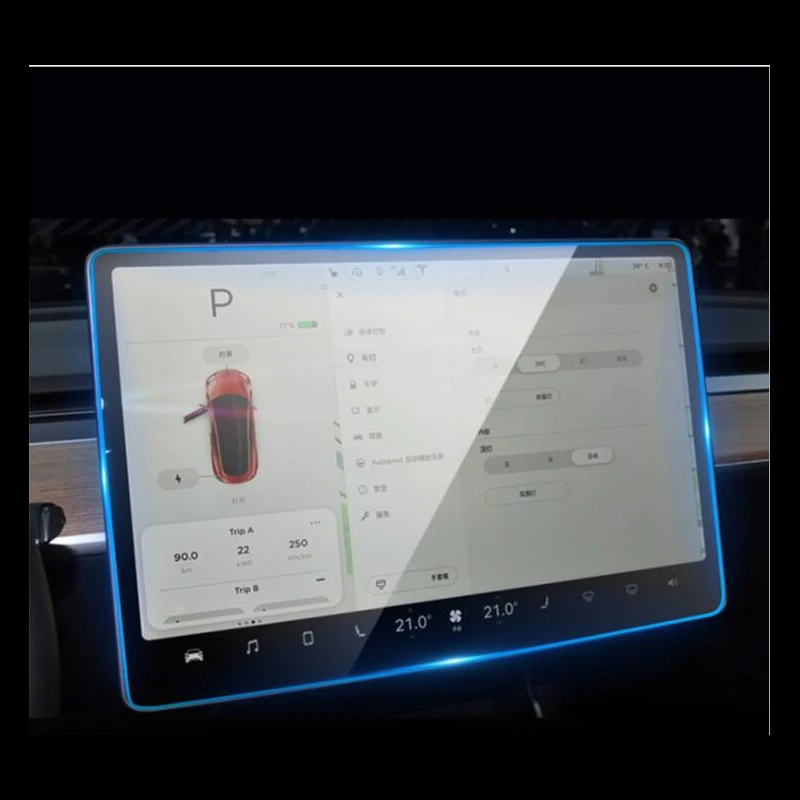 Стайлинг автомобиля для Tesla MODEL S X 3 пленка экрана с GPS-навигацией стеклянная