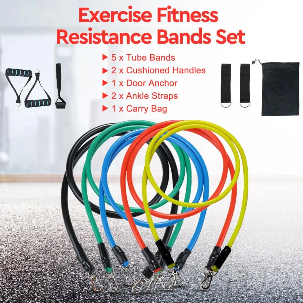 11 шт./компл. эластичные ленты для фитнеса|Эспандеры| |