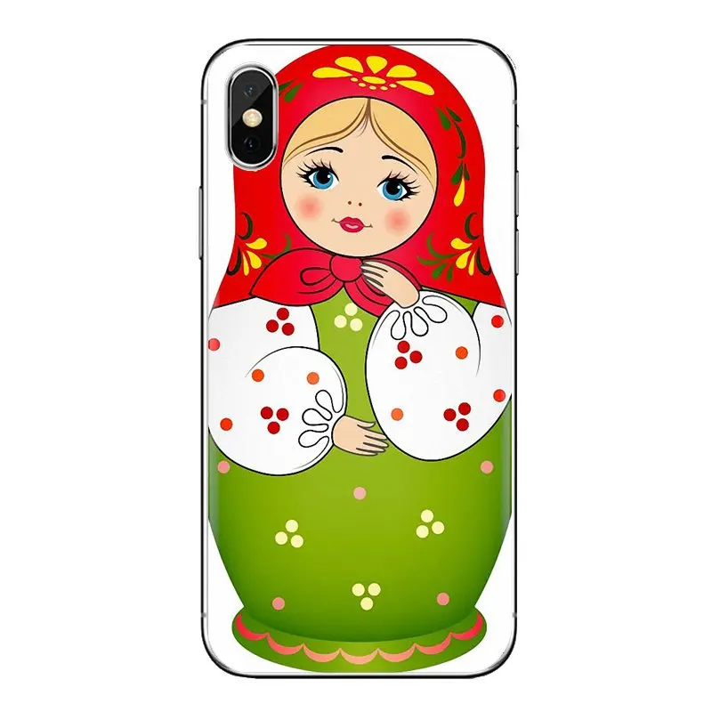 For Huawei Honor 7X V10 6C V9 6A Play 9 Mate 10 Pro Y7 Y5 P8 P10 Lite Plus GR5 2017 Transparent TPU Case Russian Matryoshka Doll |