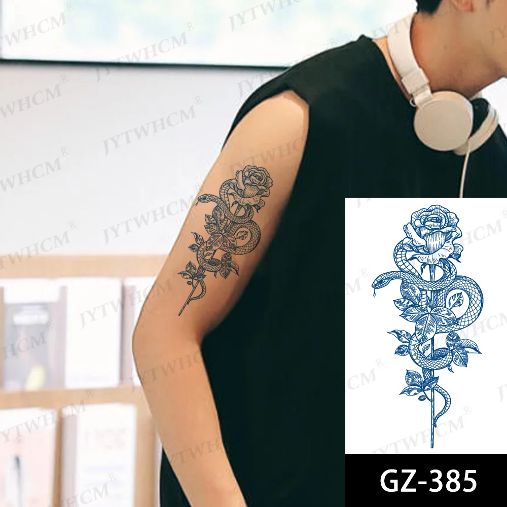 Татуировка Змея с соком водостойкая стойкая Сексуальная искусственная