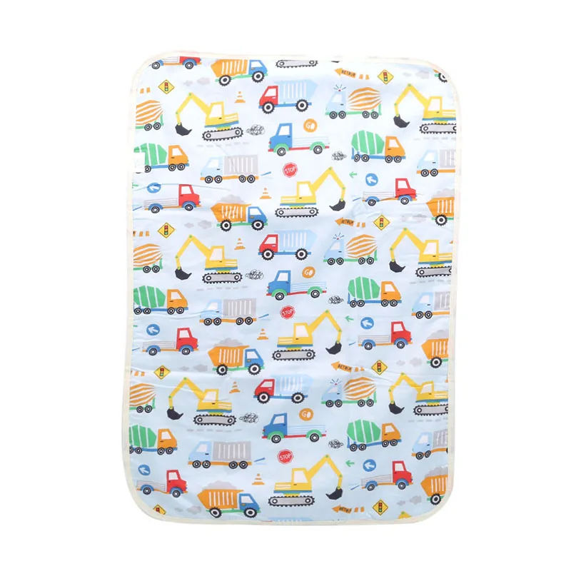 

70*50cm Babycommode Cartoon Katoen Waterdicht Vel Baby Veranderende Pad Tafel Luiers Urinoir Game Play Cover baby Matras
