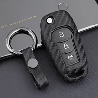 flip key fob chain cover case for ford ecosport f 150 f 250 mondeo focus mk4
