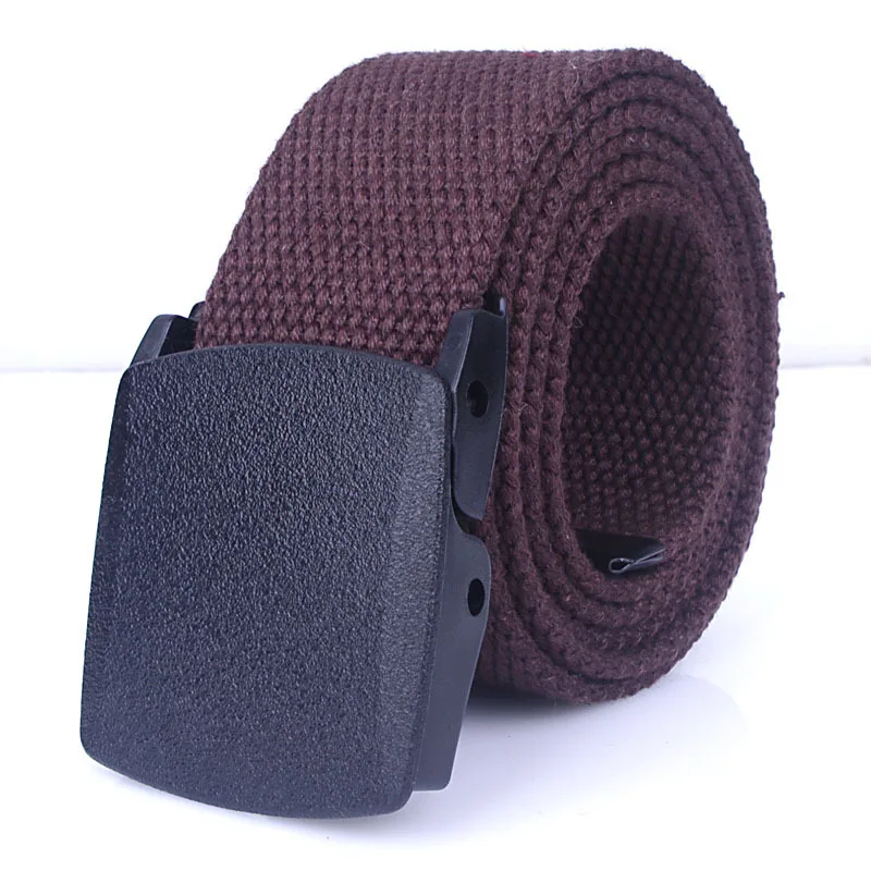 

Mens Belts Nylon Unisex Quick Drying Breathable Outdoor Waist Strap Cinto POM Plastic Buckle Prevent Metal Allergy Leisure ERRFC