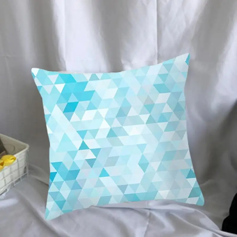 

Lake Blue Marble Modern Simplicity Geometric Decorative Pillowcase Throw Pillow Home Sofa Car Decorative Cushion Cover 45x45cm