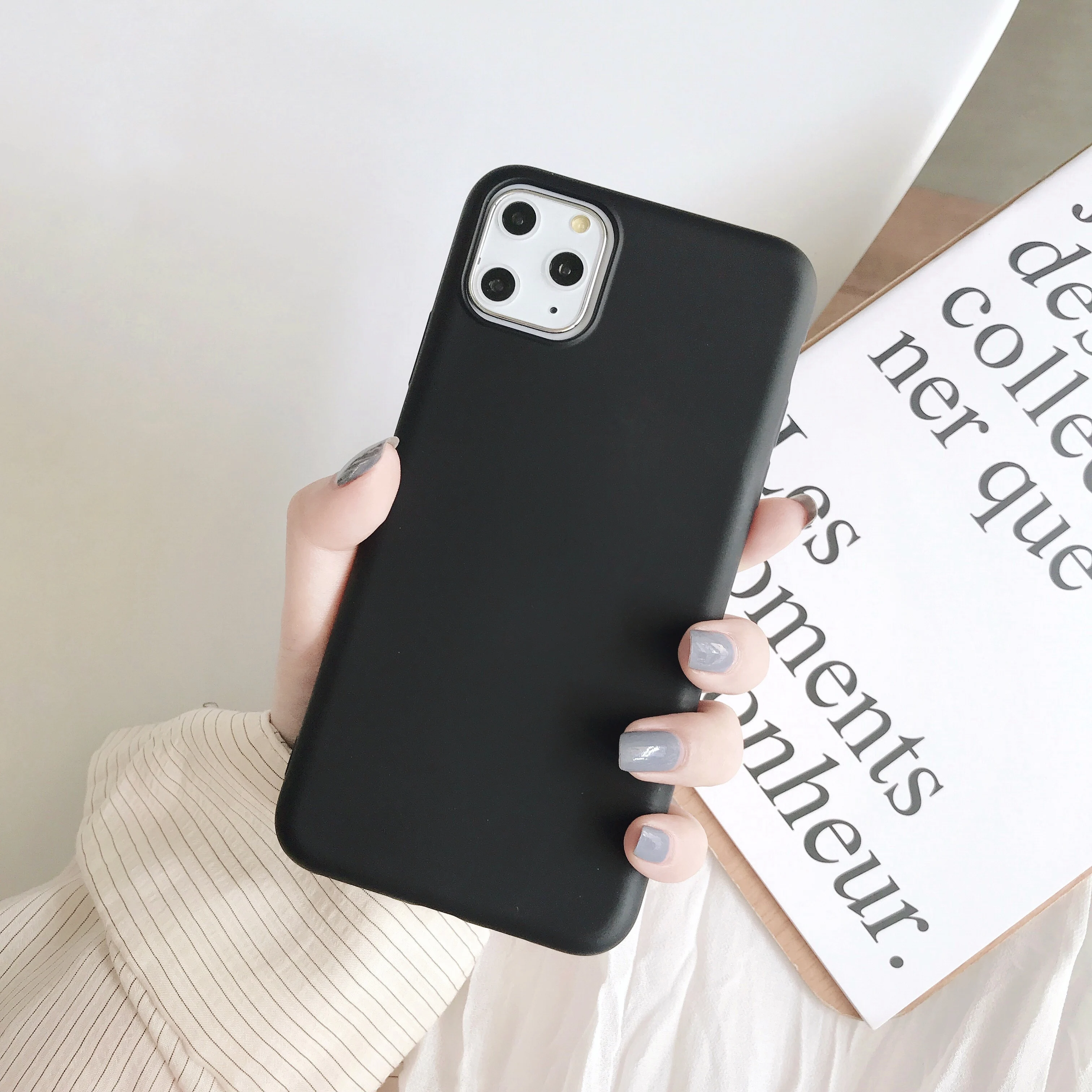 

Suitable for iPhone 11 Pro protective shell Frosted Coque suitable for iPhone 12 Pro X XR XS XSMax 6 6S 7 8 Plus hard PC protect