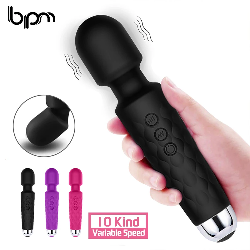 Bpm 10-скоростной мощный фаллоимитатор AV вибратор для женщин точка G вибрирующий