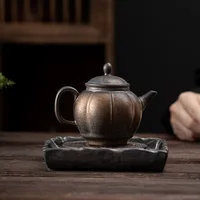 Japanese Gilding Iron Glaze Fruit Teapot Porcelain Kung Fu Tea Set Retro Teapot Tea Maker Small Pot Single Teapot Ceramic Teapot