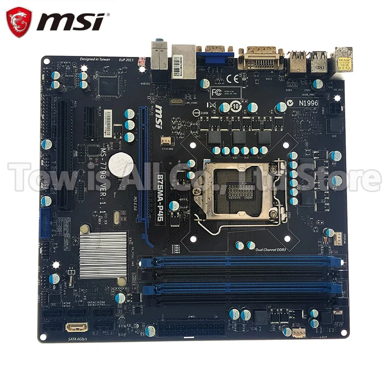 Материнская плата MSI LGA 1155 DDR3 B75 для настольных ПК б/у|Материнские платы| |