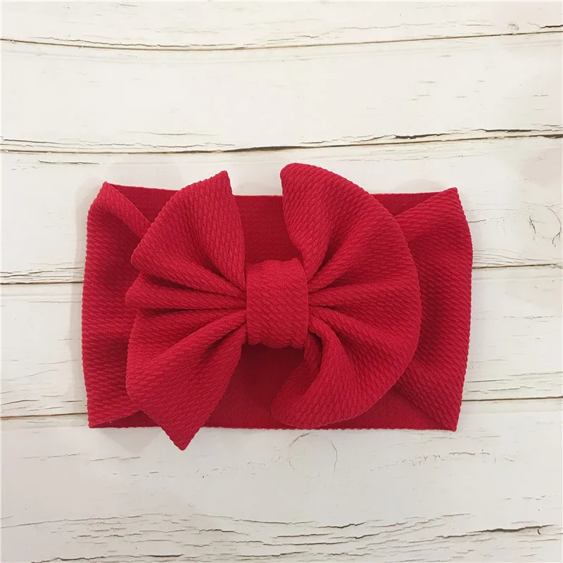 baby headband Red Для маленьких девочек и повязка на голову для новорожденных, повязка на голову, повязка на голову, повязка для малышей бандо Bebe, многослойное платье из ткани с бантом головные уборы тюрбан Головные уборы аксессуары - Цвет: baby headband Red