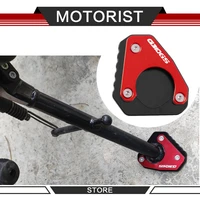 motorcycle cnc side stand moto bike kickstand non slip plate side extension support foot pad base for g310gs 2017 2019