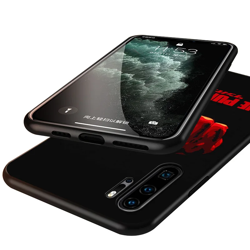 

Anime ONE PUNCH MAN Black Cover For Huawei P40 P30 P20 P10 P9 P8 Lite E 5G 2017 2019 Pro Plus Phone Case