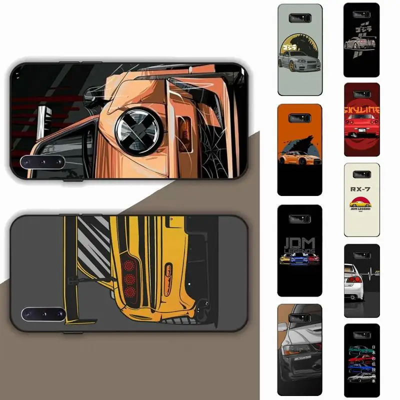 

JDM Tokyo drift sports car Phone Case for Samsung Note 5 7 8 9 10 20 pro plus lite ultra A21 12 72