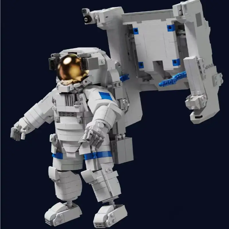 

Astronaut action figure Model Building Blocks Space Robot Spaceman Bricks 3D Model Construction Toy for Children Kids Gift