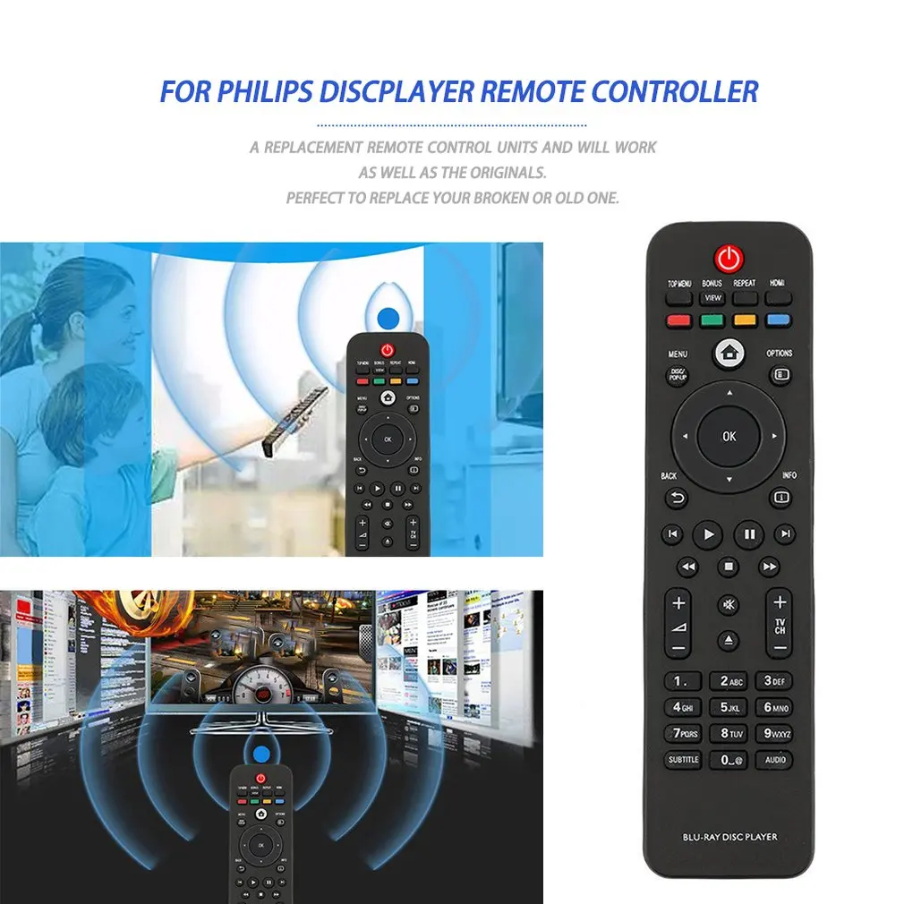 1 шт. новый пульт дистанционного управления для PHILIPS Blu-Ray дисковый плеер DVD 433 МГц