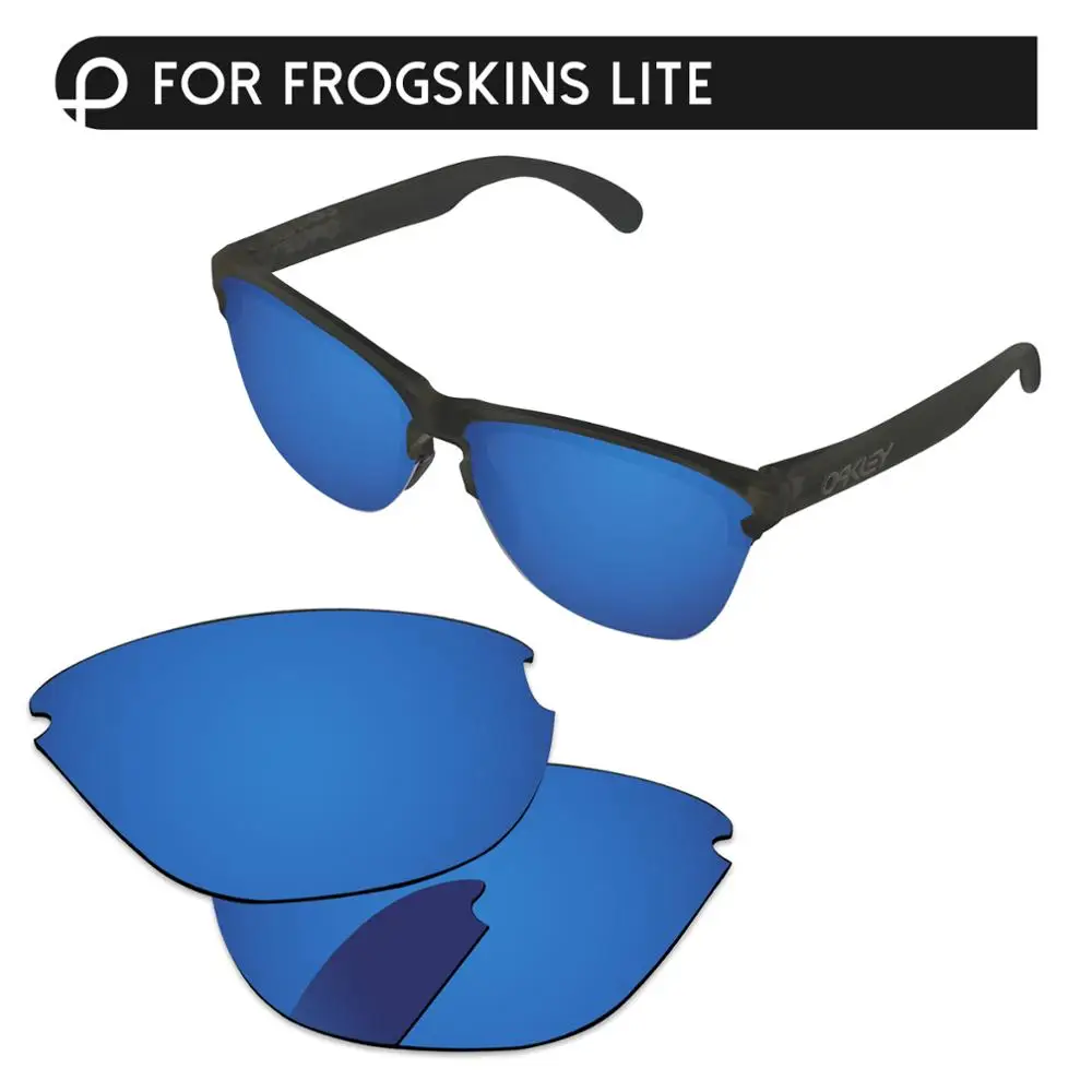 Deep Water PapaViva Сменные линзы для аутентичных солнцезащитных очков Frogskins Lite OO9374 Поляризованные-несколько вариантов - Цвет линз: Deep Water