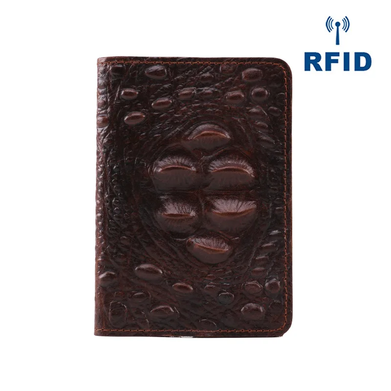 Держатель для паспорта из натуральной кожи с RFID защитой|Держатели карт и