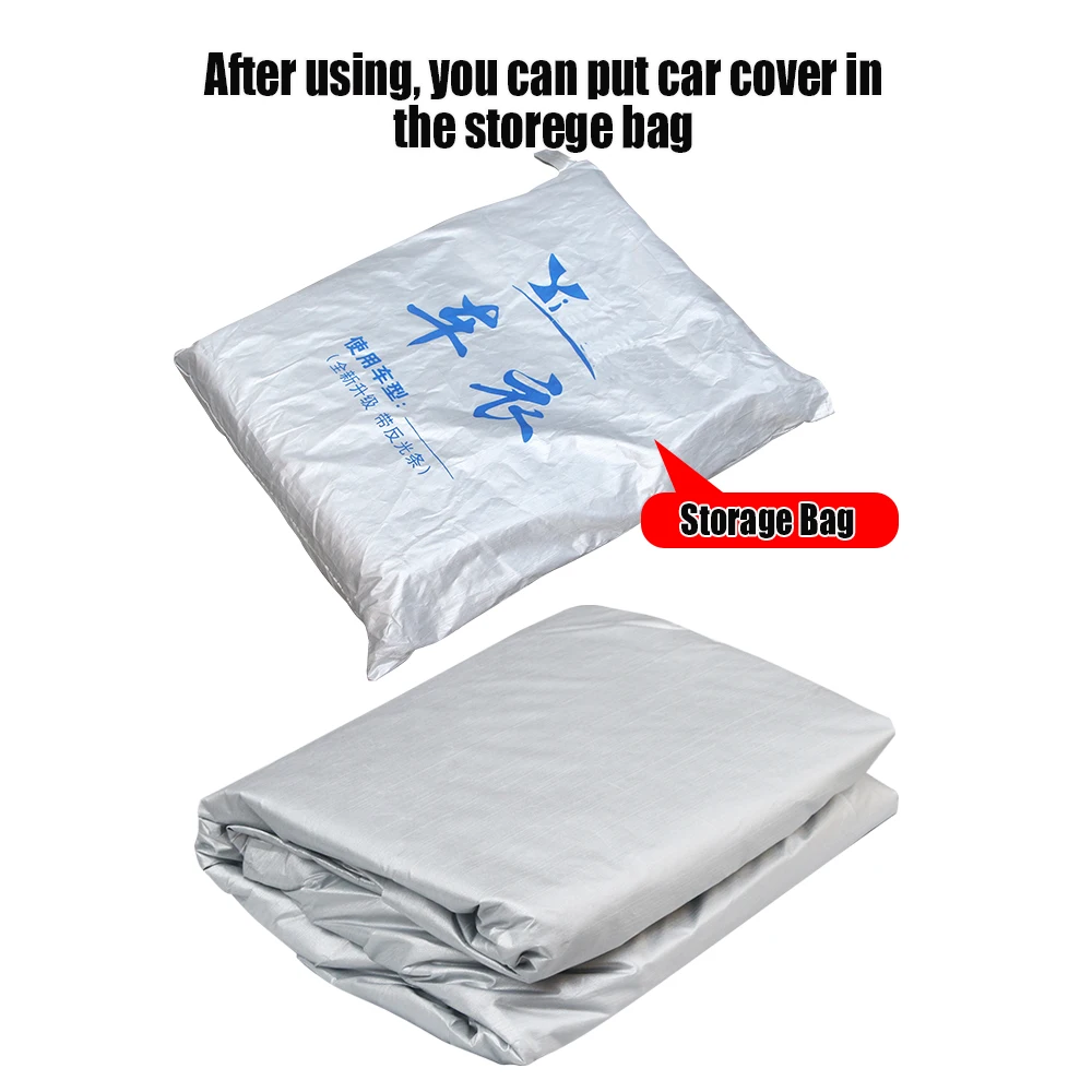 Car Cover For VW Volkswagen Tiguan SUV Outdoor Anti-UV Sun Shade Snow Rain Resistant Cover Windproof images - 6