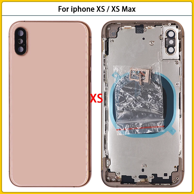 Новый чехол XS для iphone Max стеклянная крышка батарейного отсека задняя средняя