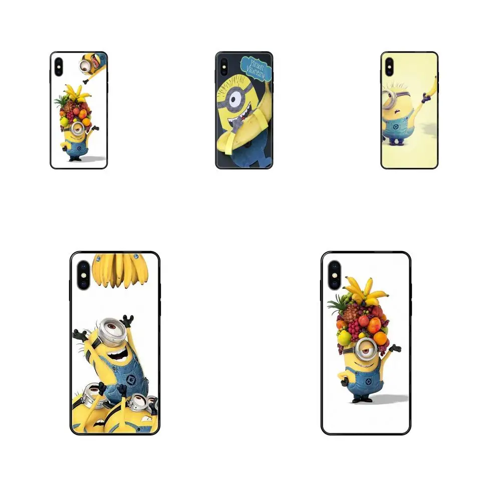 Классический мобильный телефон высокого качества в виде милого миньона и банана