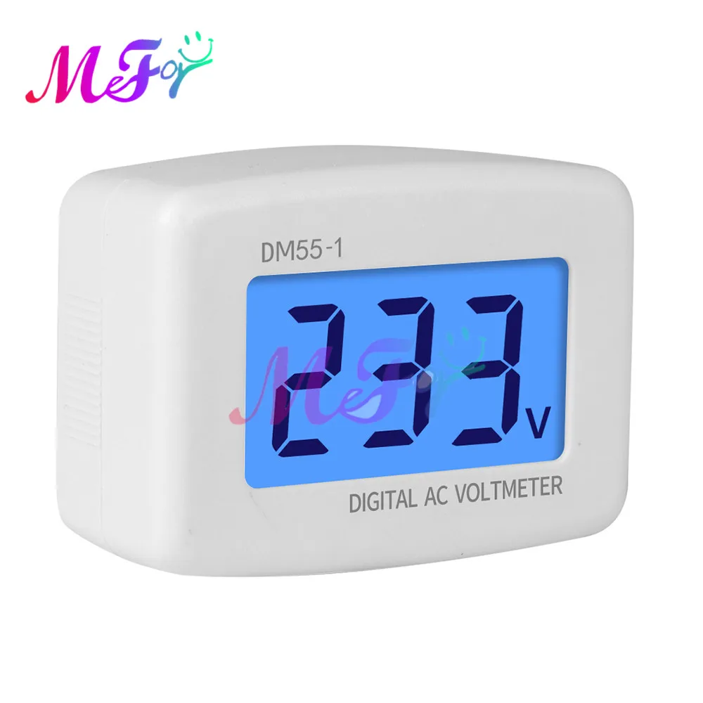 Цифровой вольтметр переменного тока с ЖК дисплеем вилкой Стандарта ЕС/США 80 300 В